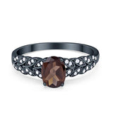 Oval Natural Stone Vintage Marquise Style Ring