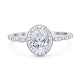 Oval Vintage Style Natural Stone Art Deco Ring