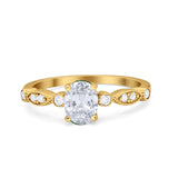 Art Deco Oval Marquise Style Ring