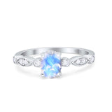 Art Deco Oval Marquise Style Ring