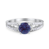 Vintage Style Round Natural Stone Ring