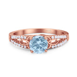 Vintage Style Round Natural Stone Ring