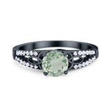 Vintage Style Round Natural Stone Ring