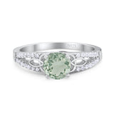 Vintage Style Round Natural Stone Ring