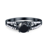 Vintage Style Round Natural Stone Ring