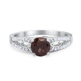 Vintage Style Round Natural Stone Ring