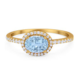 Art Deco Oval Natural Stone Solitaire Ring