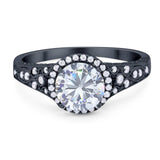 Vintage Style Round Natural Stone Ring