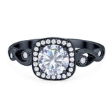 Art Deco Round Natural Stone Ring