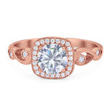 Art Deco Round Natural Stone Ring