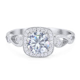 Art Deco Round Natural Stone Ring