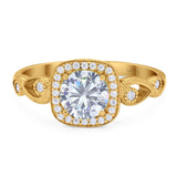 Art Deco Round Natural Stone Ring