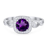 Art Deco Round Natural Stone Ring