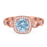 Art Deco Round Natural Stone Ring