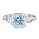 Art Deco Round Natural Stone Ring