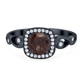 Art Deco Round Natural Stone Ring