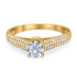 Vintage Style Round Natural Stone Ring