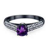 Vintage Style Round Natural Stone Ring