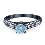 Vintage Style Round Natural Stone Ring