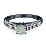 Vintage Style Round Natural Stone Ring