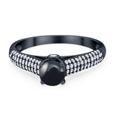 Vintage Style Round Natural Stone Ring