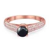 Vintage Style Round Natural Stone Ring