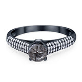 Vintage Style Round Natural Stone Ring