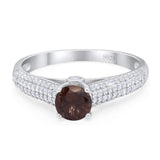 Vintage Style Round Natural Stone Ring