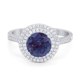 Vintage Style Round Natural Stone Ring