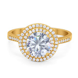 Vintage Style Round Natural Stone Ring