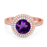 Vintage Style Round Natural Stone Ring