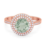 Vintage Style Round Natural Stone Ring