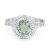 Vintage Style Round Natural Stone Ring