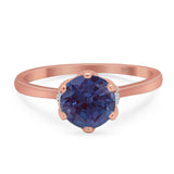 Art Deco Round Natural Stone Halo Ring