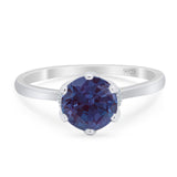 Art Deco Round Natural Stone Halo Ring