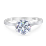 Art Deco Round Moissanite Halo Wedding Ring 925 Sterling Silver