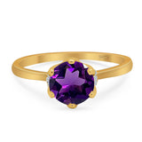 Art Deco Round Natural Stone Halo Ring