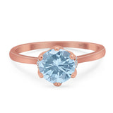 Art Deco Round Natural Stone Halo Ring