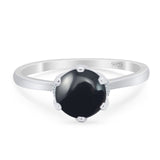 Art Deco Round Natural Stone Halo Ring