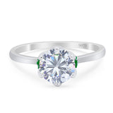 Art Deco Round Moissanite Halo Wedding Ring 925 Sterling Silver