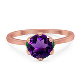 Art Deco Round Natural Stone Halo Ring