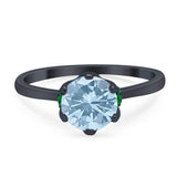 Art Deco Round Natural Stone Halo Ring