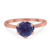 Art Deco Round Natural Stone Halo Ring