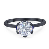 Art Deco Round Natural Stone Halo Ring