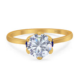 Art Deco Round Natural Stone Halo Ring