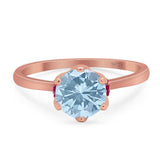 Art Deco Round Natural Stone Halo Ring