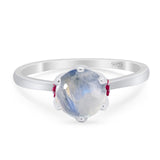 Art Deco Round Natural Stone Halo Ring