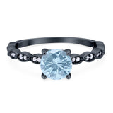 Vintage Style Round Natural Stone Ring