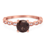 Vintage Style Round Natural Stone Ring