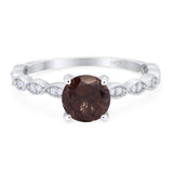 Vintage Style Round Natural Stone Ring